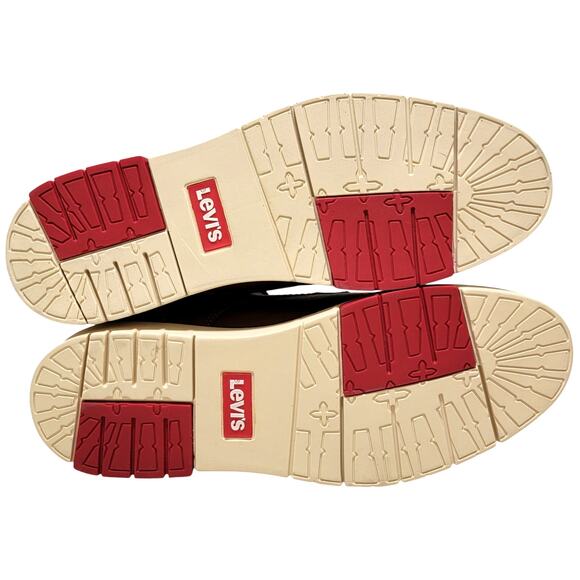 Levi's Men Daleside Classic Hiker Combat Boots Size US 9M British Tan Leather - Picture 4 of 5